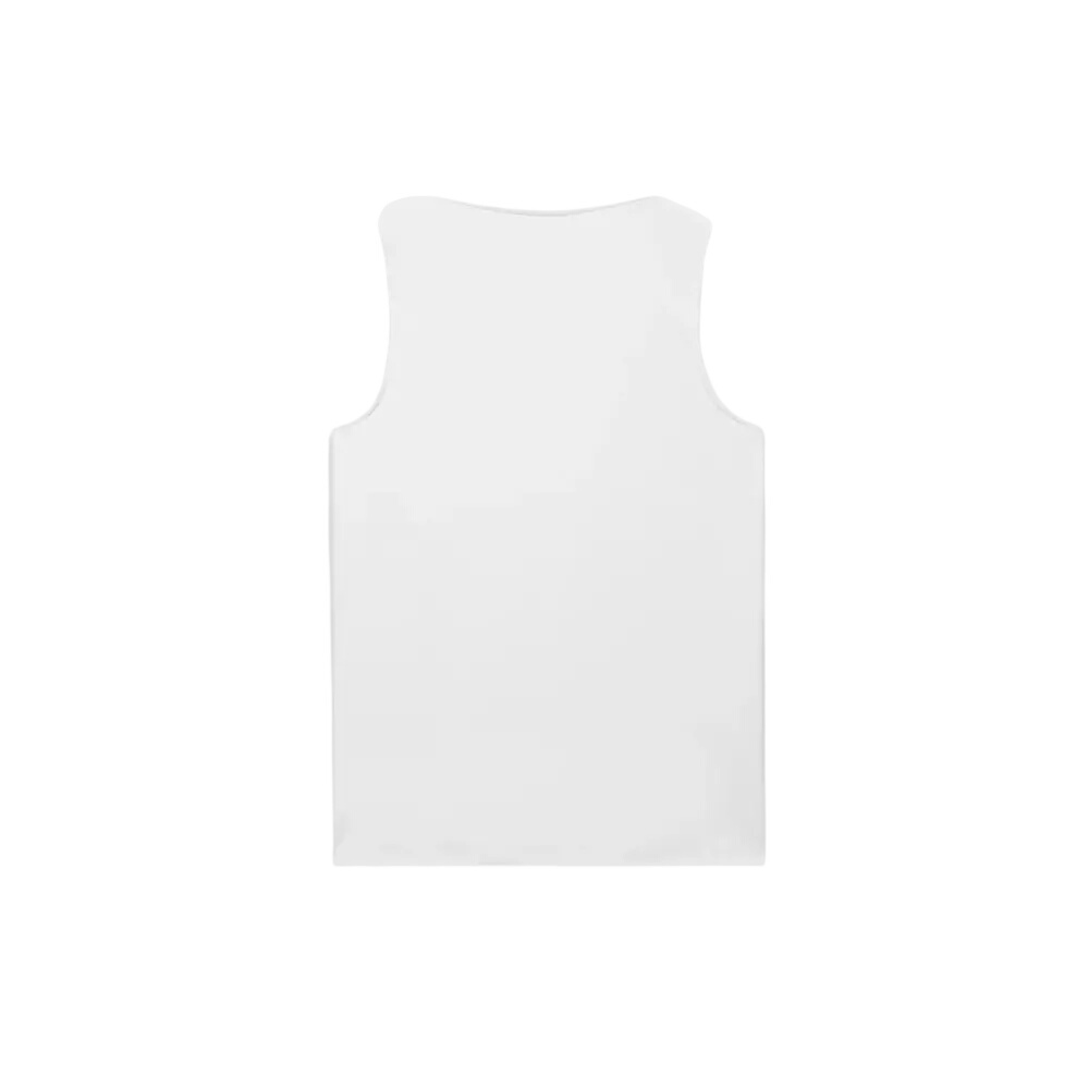 Mint Velvet White Layering High Neck Vest